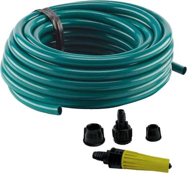 Force Line - Mangueira jardim slim lisa verde 20m engat+esguicho