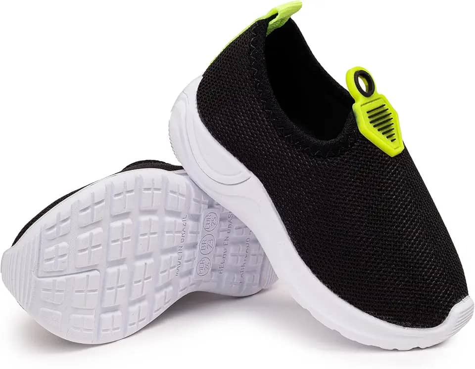 Tênis Menino Infanil Slip-on Escolar Aulas Calce Fácil Esportivo Sola Leve Confortável