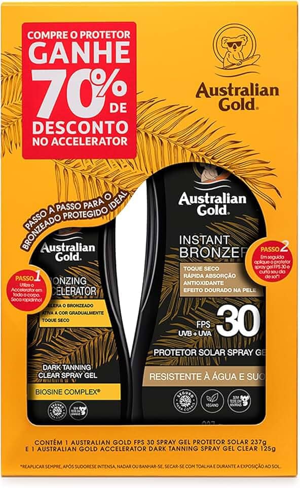 Promopack FPS 30 237ml + Acerador 125ml (70%), Australian Gold