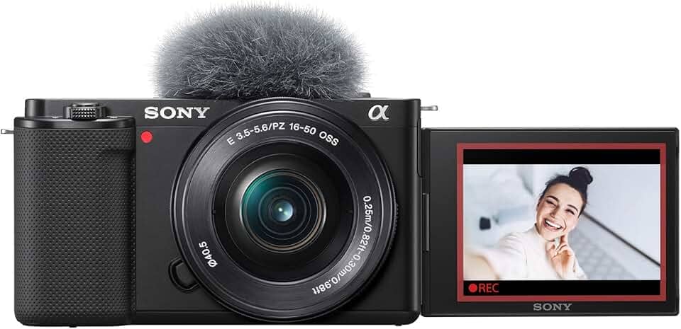 Sony Alpha ZV-E10 - Kit de câmera Vlog sem espelho com lentes intercambiáveis APS-C - Preto