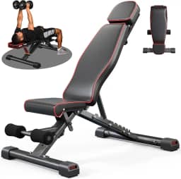 Yoleo Banco de Peso Ajustável de 399 kg, com Supino e Cabeça Estendida, para Treinos em Casa e Corpo Inteiro