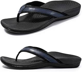 Chinelo feminino com ortopédico para pés planos, fascite plantar, suporte de arco, sandálias atléticas para alívio de pés planos, arco alto,