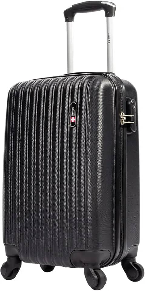 Mala de viagem bordo pequena 10kg Londres Swiss Move Preto