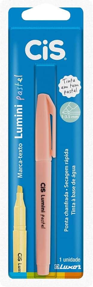 CIS Lumini Pastel Marca Texto, Blister 1 Unidade, Laranja