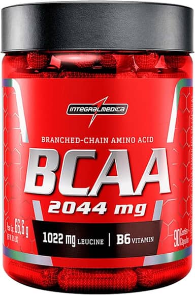 Aminoácidos Essenciais BCAA 2044mg 90 cápsulas - Para Energia e Desempenho – Integralmedica