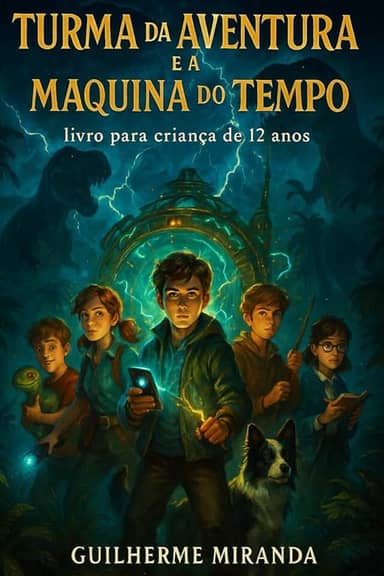 Livro para criança de 12 anos: Turma da Aventura e a Maquina do Tempo (Turma da Aventura: Viajantes do Tempo) (Portuguese Edition)