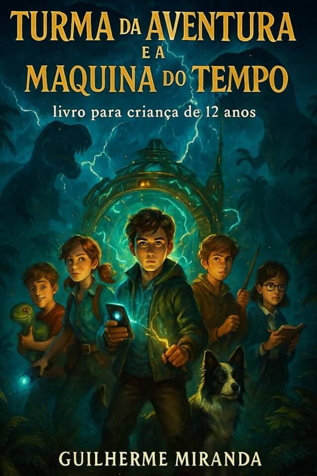 Livro para criança de 12 anos: Turma da Aventura e a Maquina do Tempo (Turma da Aventura: Viajantes do Tempo) (Portuguese Edition)