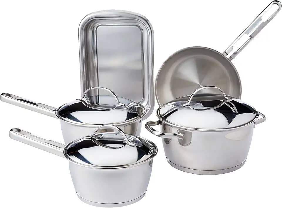 Jogo de Panelas em Aço Inox 5 peças Allegra Tramontina