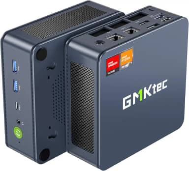 GMKtec Mini PC Gaming pré-instalado Windows 11 Pro, K6 AMD Ryzen 7 7840HS Dual NIC LAN 2.5Gbps Desktop Computer, 32GB DDR5 (16GB*2) 1TB PCIe4.0 SSD, USB4.0, HDMI, DP, USB-C, WiFi 6E, BT 5.2