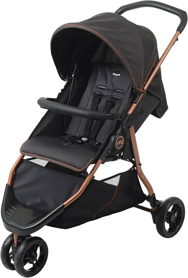 Carrinho de Bebê CR3 Gray Cobre até 15 Kg Grafite Burigotto