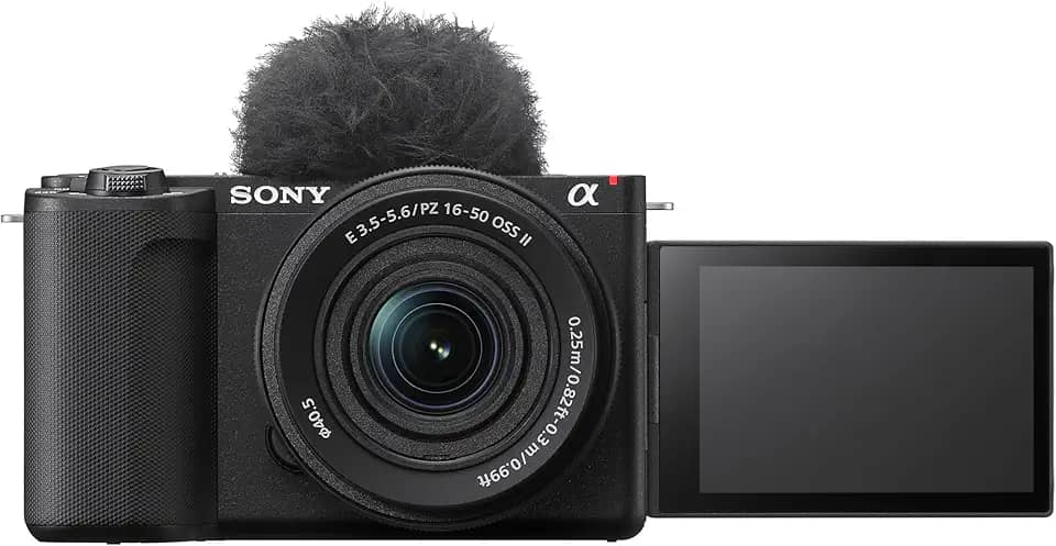 Sony Alpha ZVE10 II - Câmera para criadores de conteúdo sem espelho com lente intercambiável APS-C - preta - com lente