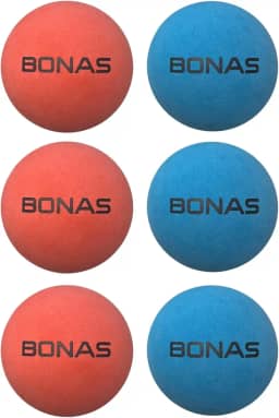 Bolinha Semi Profissional BONAS Borracha Resistente Para Frescobol Tênis de Praia Super Kit (6)