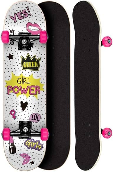 Skate Montado Profissional Cisco Feminino Collage 8"