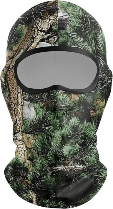 Máscara masculina de camuflagem respirável balaclava para caça, caça, caminhada, ciclismo, motocicleta