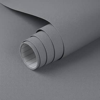 Papel de Parede PREMIUM Ciinza 5 metros Papel Adesivo para Móveis Cinza 5m x 45 cm Texturizado