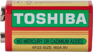 Bateria Zinco 9V 6F22KG Toshiba