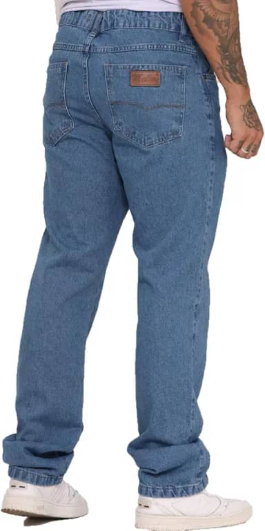 Calça Masculina Tradicional Reta Jeans 100% Algodão Malloy