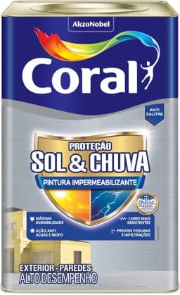PROTEÇÃO SOL & CHUVA PINTURA IMPERMEABILIZANTE BRANCO 18L - CORAL