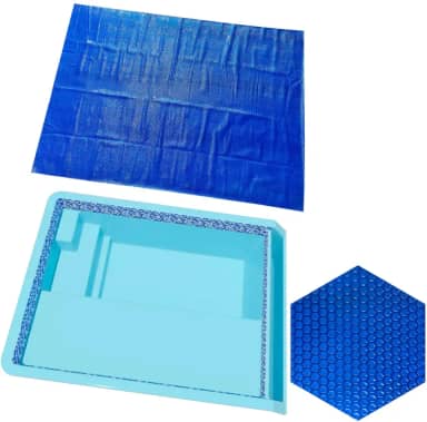 Capa Manta Lona Térmica Para Piscina Nassau Splash Igui 4 X 3m 300 Micras Azul