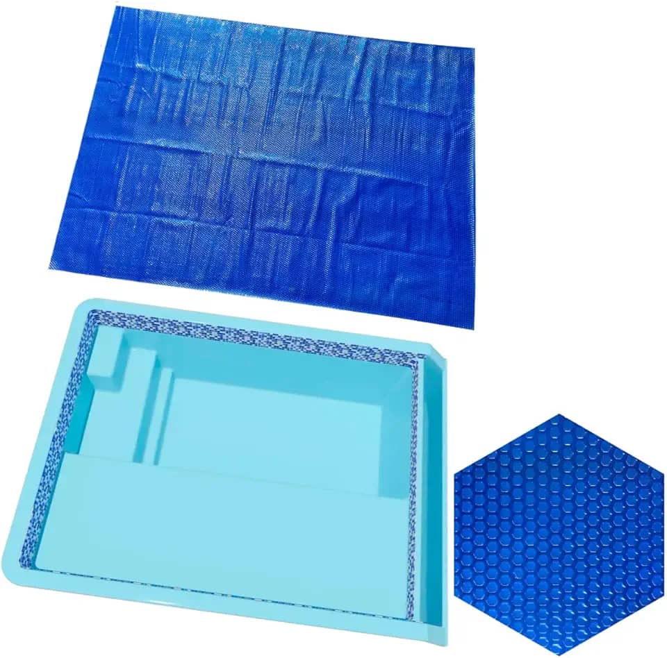 Capa Manta Lona Térmica Para Piscina Nassau Splash Igui 4 X 3m 300 Micras Azul