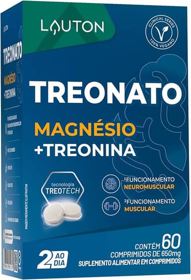 TREONATO Magnésio + Treonina (Clinical Series) 60 cps - Lauton