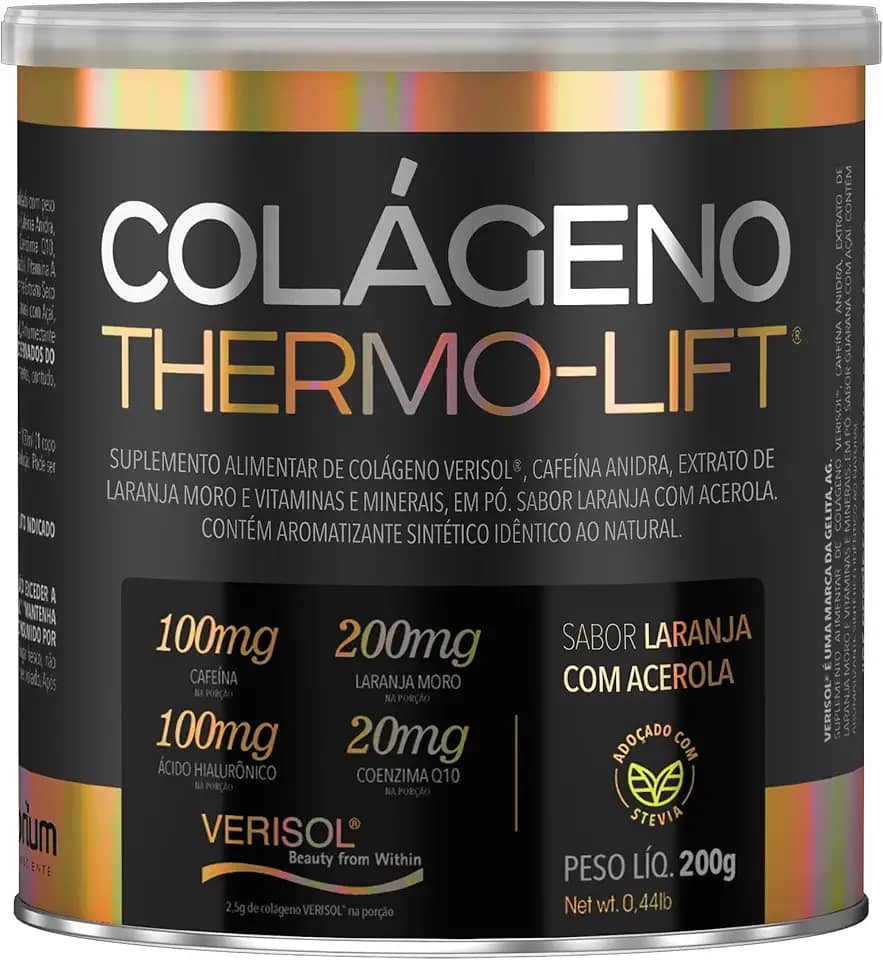 Colágeno Verisol Thermo Lift C/Cafeína Laranja Moro Gengibre 200g - Laranja com acerola - Nutrilibrium