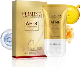 AH-8 Creme firmador de pescoço para conforto de cuidados com o corpo da pele crepey, 2025 novo creme firmador de pescoço com rolo, reduz rugas linhas finas, hidratante, aperta cuidados com a pele