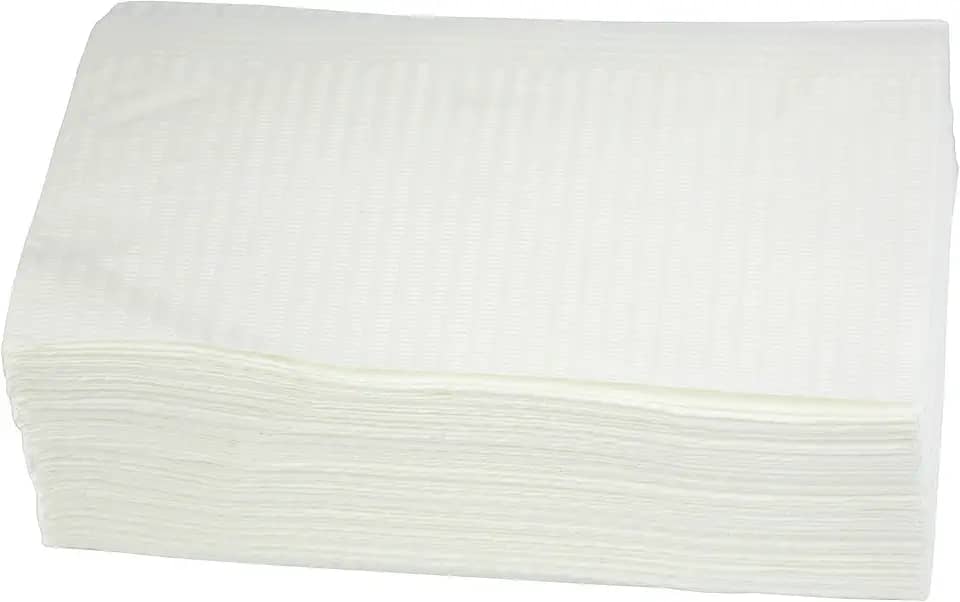 125 peças de toalhas de papel de tatuagem de arte de unhas descartáveis, 3 camadas à prova d'água, babadores de tatuagem, tapetes de mesa, capas de bandeja, guardanapos de unhas para artigos