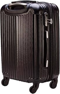 Mala de Viagem de Bordo Abs 10kg Expansiva ANAC 360 Graus com Senha (Preto)