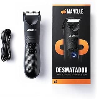Aparador de pelos da MANCLUB - O Desmatador: Aparador Elétrico de Pelos Corporais - Lâmina de Cerâmica com Tecnologia Anti-Cortes, À Prova D'água