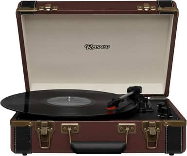 Raveo Vitrola Sonetto Volare com Conexão Bluetooth, USB Reproduz e Grava, Rádio FM, Saída Auxiliar e Bivolt