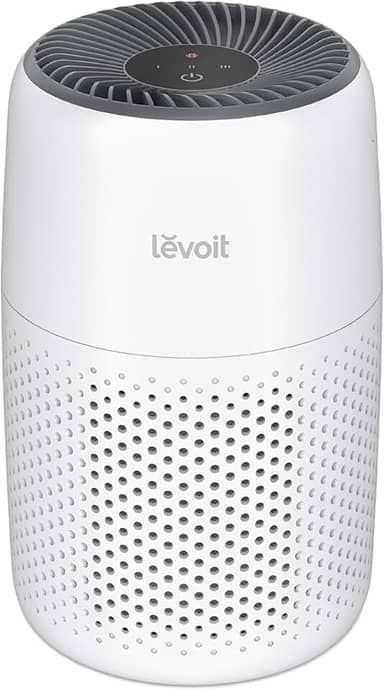 LEVOIT Purificador de ar para quarto doméstico, filtro de ar HEPA ultra silencioso com esponja de fragrância e 3 velocidades para dormir melhor, alergias, poeira, odor, animais de estimação, fumaça,