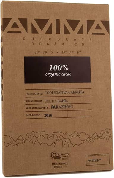 Chocolate 100% Cacau Orgânico 500g