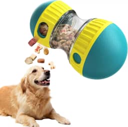 Brinquedo Interativo Para Cachorros, Brinquedo de Petiscos Para Cães, Brinquedos de Quebra-cabeça Para Cães, Distribuidor Ajustável de Ração Para Cães