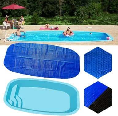 Lona Térmica Piscina Italiana 4 X 2,4m Splash Igui 300 Micras Proteção Uv Aquecimento 8ºC