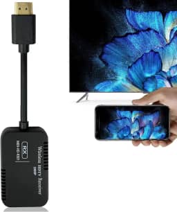 MAGIC BLOCK Adaptador De Espelhamento Tela Hdtv 1080P G2Pro, Compatível Apenas Com Vídeo E Áudio Celulares/Tablets/Laptops Para Tv/Projetor/Monitor, Aplicativos Gratuitos Ios (Sem Assinatura), Não F