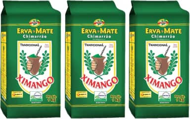 3 Pacotes de Erva Mate De Chimarrão Tradicional 1kg cada À Vácuo Ximango