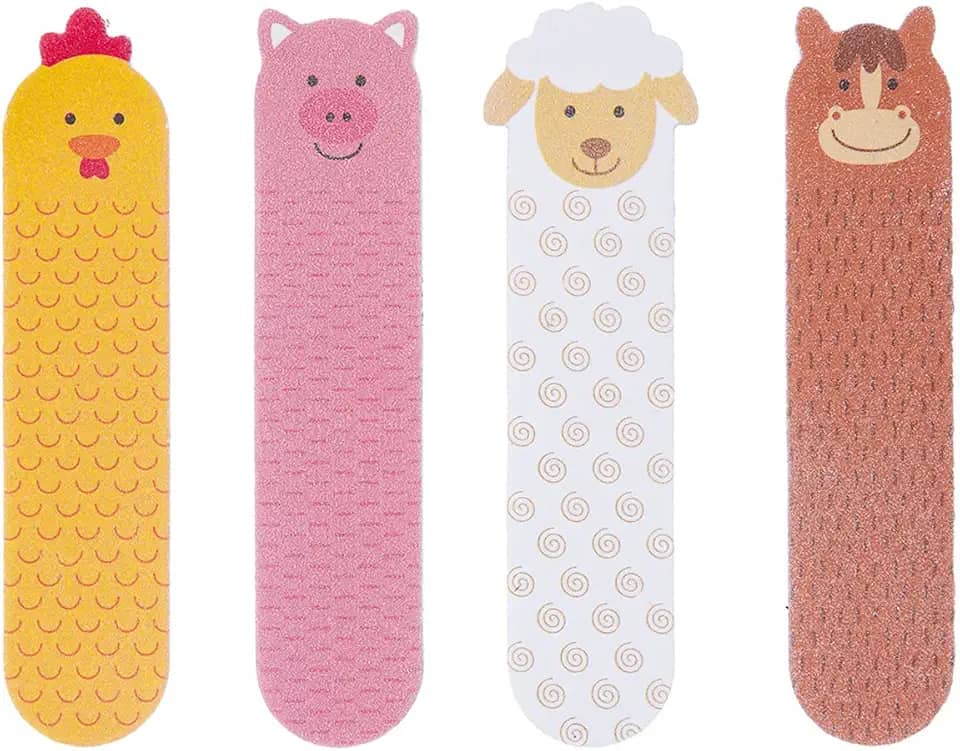 BUBA Kit lixas de unha fazendinha, Multicolorido