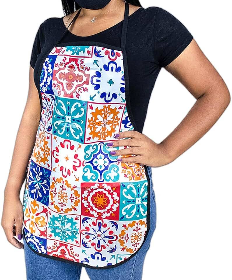 Avental de Cozinha Lavanderia Impermeável Fácil de Limpar Multiuso - Diversas Estampas, Ideal para trabalho e uso doméstico