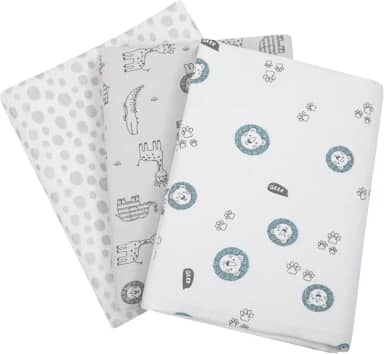 PAPI DESDE 1974 Cueiro Flanel Papi Compose Estampado Para Bebê 80Cm X 50Cm Contém 03 Un