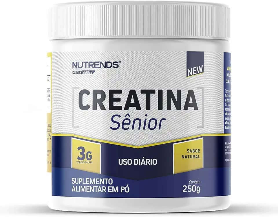 Creatina Sênior 250g, 100% Creatina Monohidratada Pura, Nutrends, Clinic Series