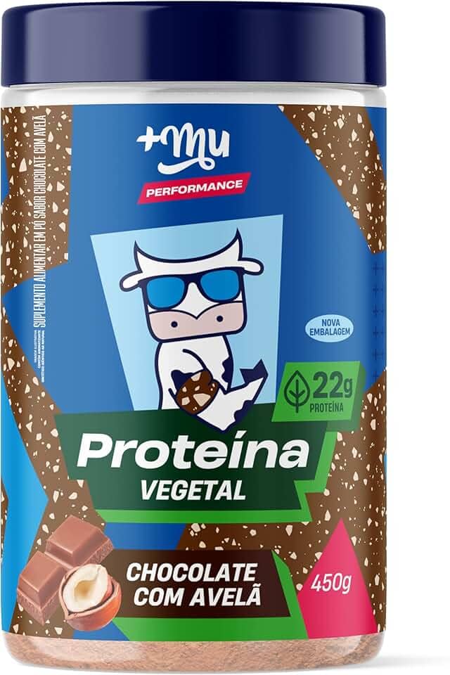 +Mu Pote Proteína Vegetal Sabor Chocolate c/ Avelã 22g - 450g