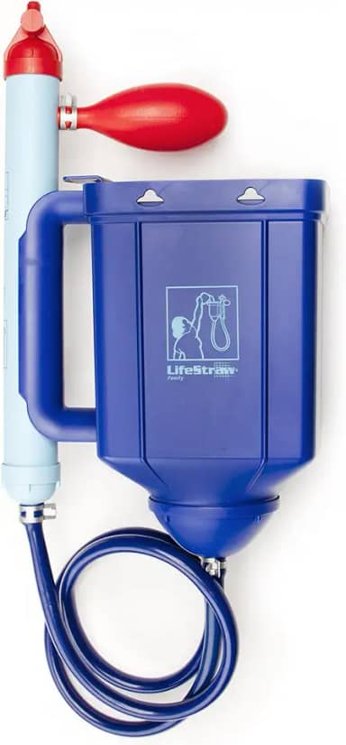 LifeStraw Purificador de água portátil alimentado por gravidade Family 1.0 para preparação de emergência e acampamento