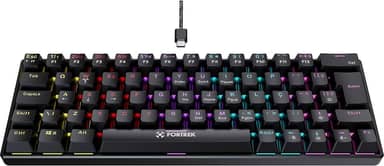 Teclado Gamer Mecânico Fortrek Gravity 65 Compact Preto Switch Outemu Red
