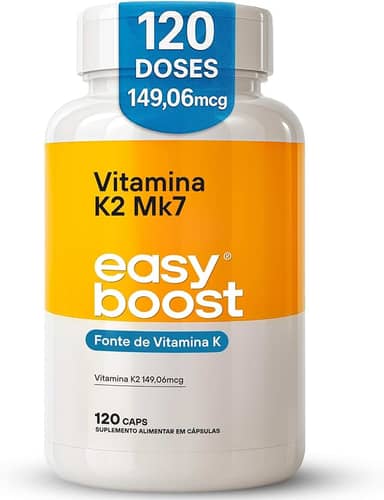 Vitamina K2 Mk7 Easy Boost 149,06mcg Menaquinona7 120 Caps