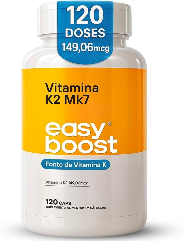Vitamina K2 Mk7 Easy Boost 149,06mcg Menaquinona7 120 Caps