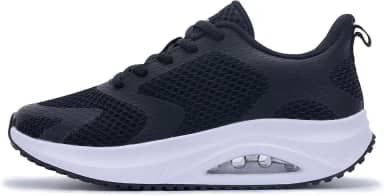 Tênis feminino para caminhada, suporte de arco, ortopédico, confortável, para fascite plantar, alívio da dor, 40-42