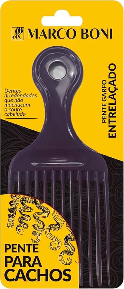 Marco Boni, Pente Garfo Entrelaçado para Cachos, 1545, Cores Sortidas, 1 unidade