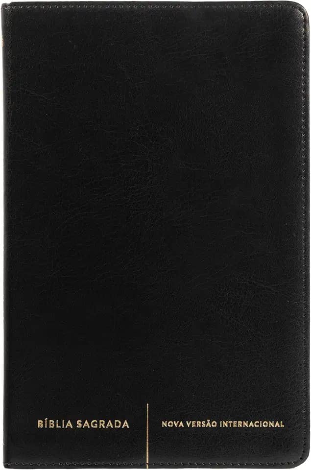 Bíblia Sagrada Slim NVI, Luxo, Capa Preta