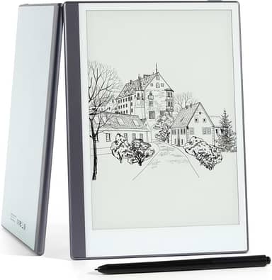 Tablet Android E-Ink ePaper, leitor de eBook Paperwhite para anotações, bloco de notas gráfico branco de papel de desenho com caneta e capa, sincronização na nuvem e transmissão de tela - Modelo Mini